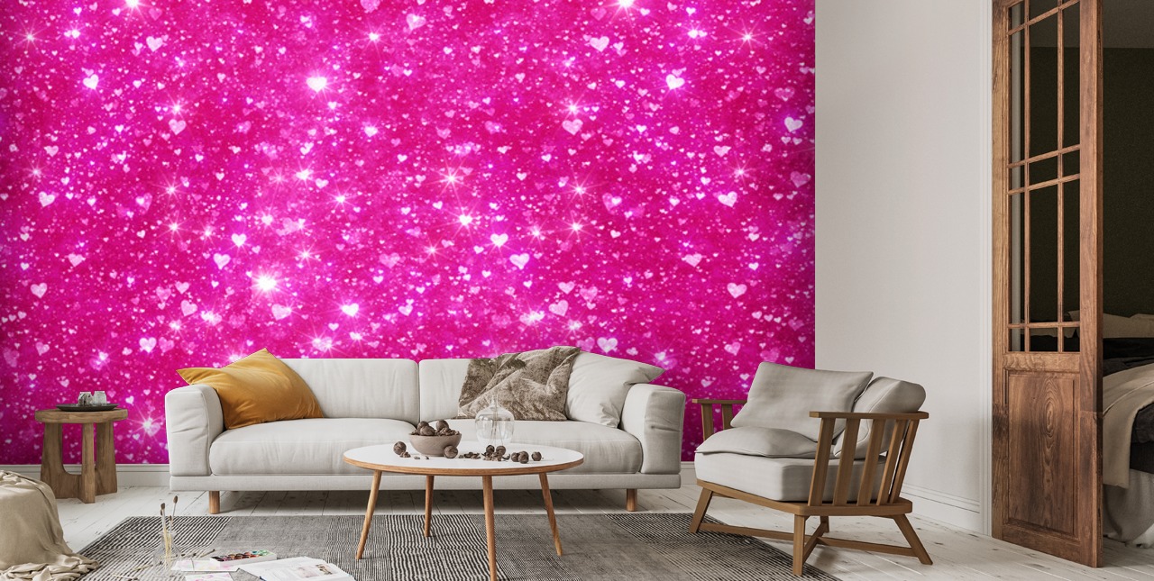 Pink Glitter Wall Paint