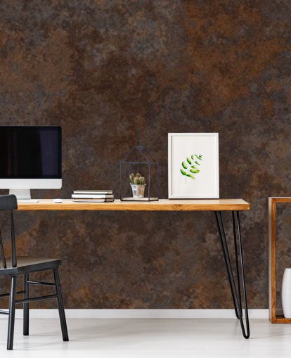 papel pintado de óxido marrón