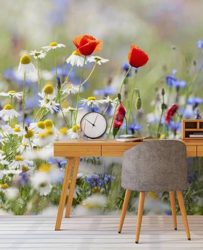 Wild Flowers Field Wall Mural