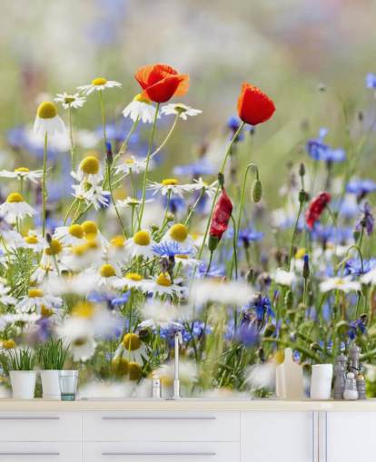Wild Flowers Field Wall Mural
