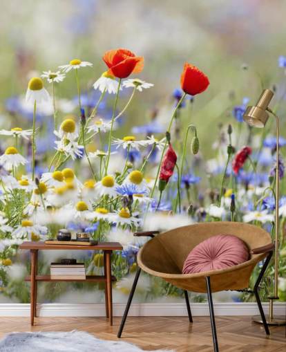 Wild Flowers Field Wall Mural