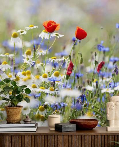 Wild Flowers Field Wall Mural