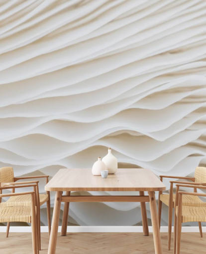 beige customizable mushroom wallpaper mural called Mushroom Close-Up for bedrooms, living rooms and hallways