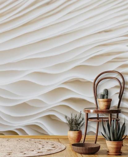 beige customisable mushroom wallpaper mural called Mushroom Close-Up for bedrooms, living rooms and hallways