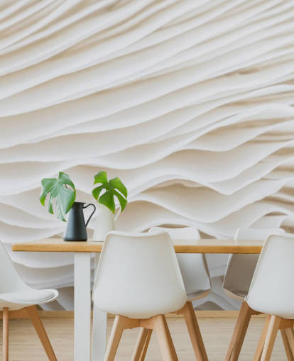 beige customizable mushroom wallpaper mural called Mushroom Close-Up for bedrooms, living rooms and hallways