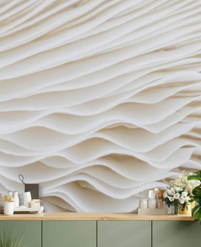 Beiges, personalisierbares Pilz-Wandbild namens Mushroom Close-Up für Schlafzimmer, Wohnzimmer und Flure