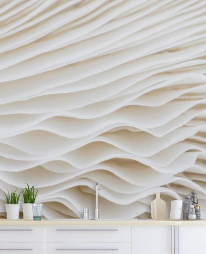 Beiges, personalisierbares Pilz-Wandbild namens Mushroom Close-Up für Schlafzimmer, Wohnzimmer und Flure