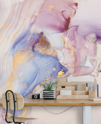 mural de papel de parede de mármore personalizado rosa e dourado chamado Dreamy Pastel and Gold para cozinhas mural de papel de parede de mármore personalizado rosa e dourado chamado Dreamy Pastel and Gold para cozinhas