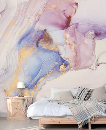 pink and gold custom marble wallpaper mural called Dreamy Pastel and Gold for kitchens pink and gold custom marble wallpaper mural called Dreamy Pastel and Gold for kitchens