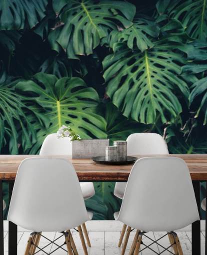 Papel de parede de folhas tropicais Papel de parede de folhas tropicais