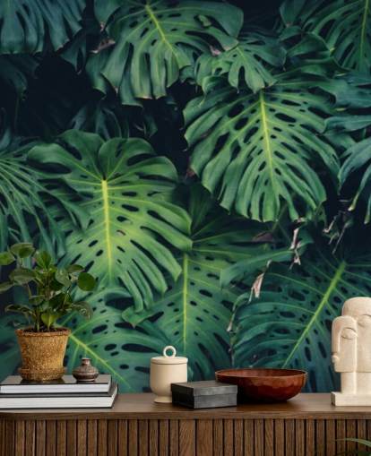 Fondo de pantalla de hojas tropicales