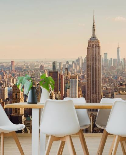 Carta da parati con skyline di New York e Empire
