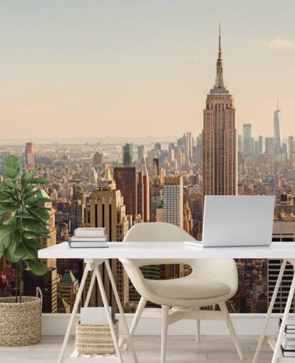 New York og Empire State Skyline Bakgrunn