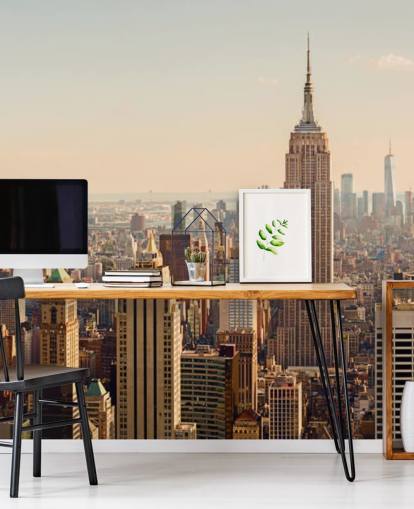 New York og Empire State Skyline Bakgrunn