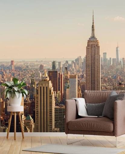 Fondo de pantalla de Nueva York y Empire State Skyline Fondo de pantalla de Nueva York y Empire State Skyline