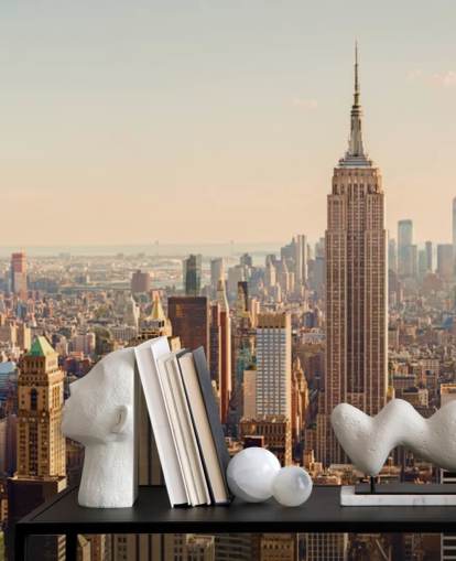 New York and Empire State Skyline Wallpaper