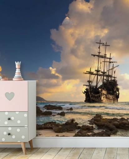 pirate ship wallpaper