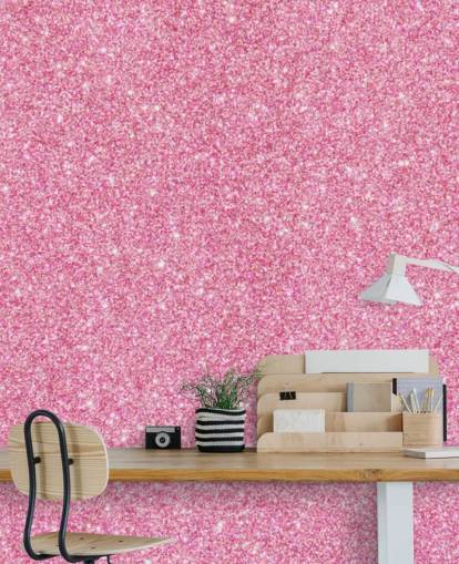 Pink Glitter Wallpaper Mural