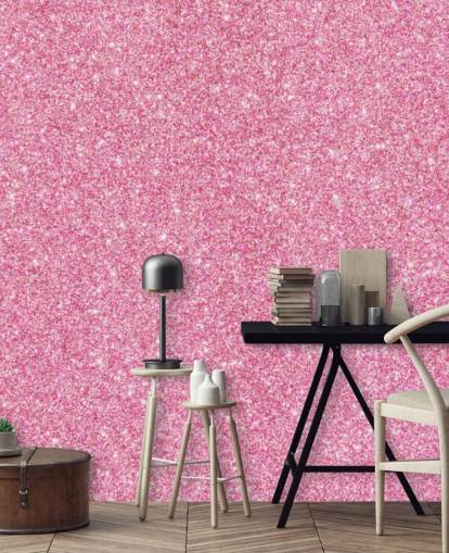 Papel pintado Purpurina rosa Papel pintado Purpurina rosa