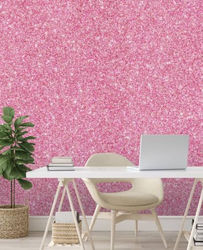 Pink Glitter Wallpaper Mural