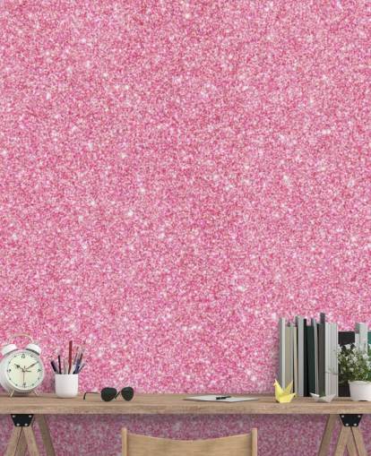 Pink Glitter Wallpaper Mural