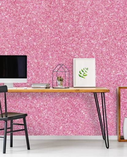 Papier peint à paillettes roses Papier peint à paillettes roses