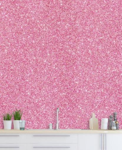Pink Glitter Wallpaper Mural
