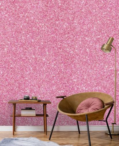 Pink Glitter Wallpaper Mural