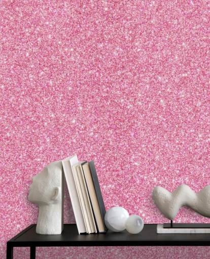 Pink Glitter Wallpaper Mural