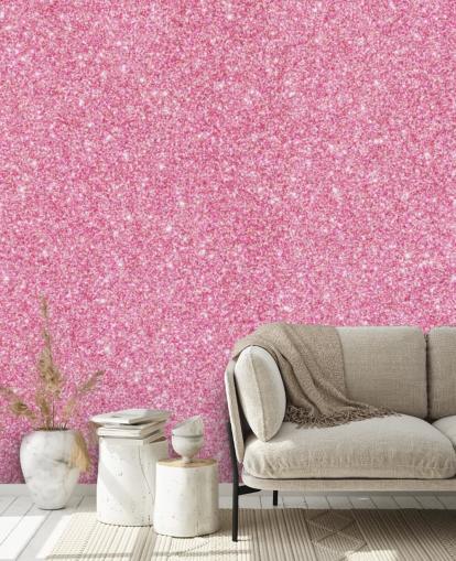 Pink Glitter Wallpaper Mural Pink Glitter Wallpaper Mural