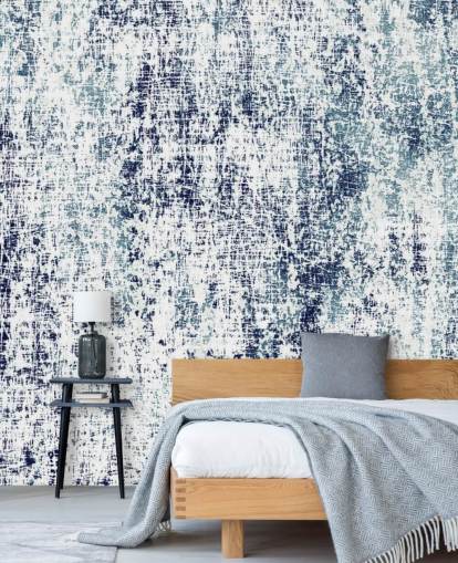 Blue and White Raw Pattern Wallpaper Blue and White Raw Pattern Wallpaper