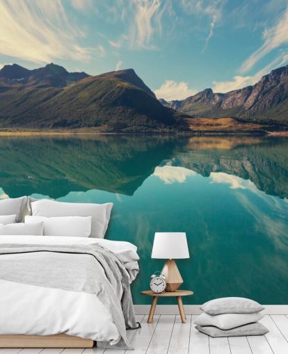 Glaciär i Norge väggmålning Glaciär i Norge väggmålning