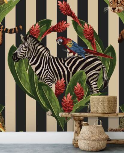 Vintage Tropisk Sommer Mural