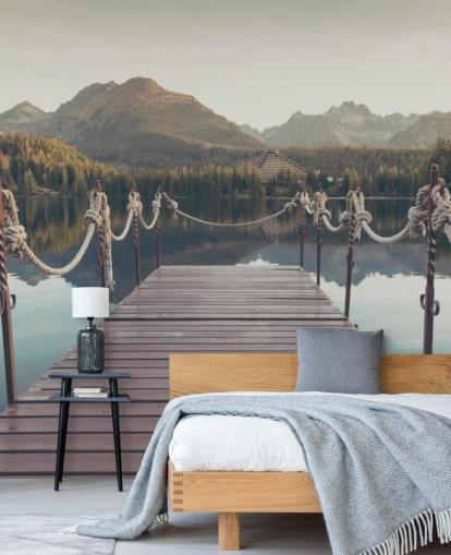 Gefilterte Landschaft Wandbild