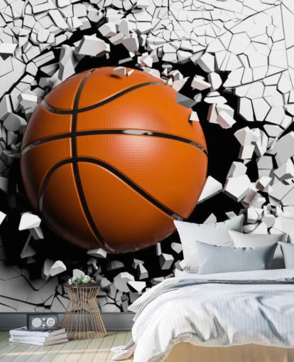 Basketbal Explosion Mural 