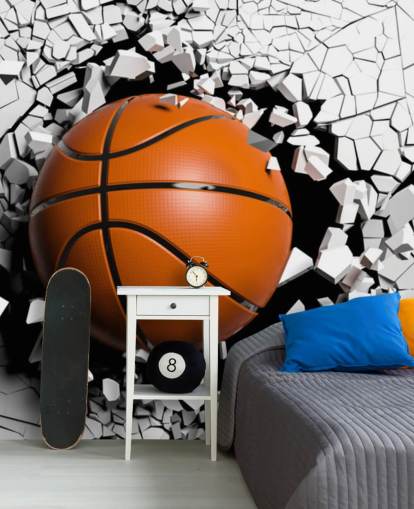 Basketball-Explosion Wandbild 