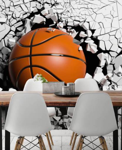Basketball Explosion Mural 