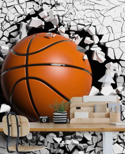 Basketball Explosion Mural 