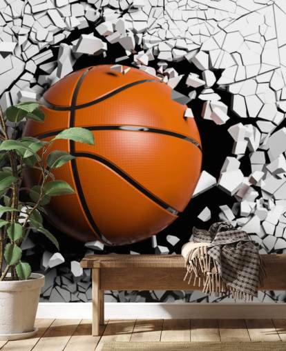 Basketball Explosion Mural 