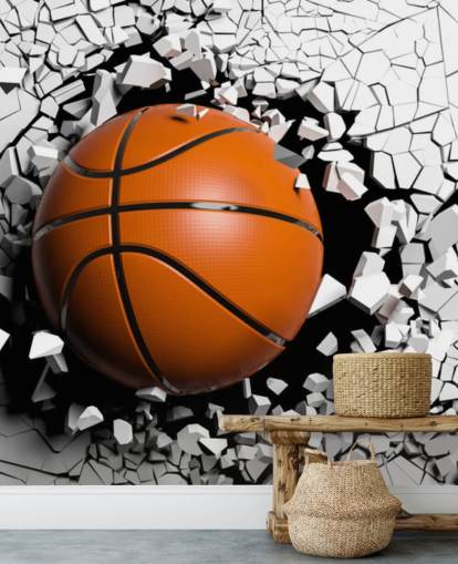 Basketball Explosion Mural 