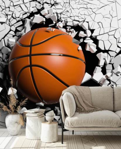 Basketball-Explosion Wandbild 