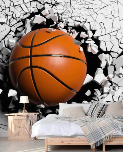 Basketball Explosion Mural Basketball Explosion Mural