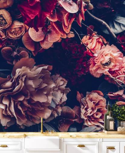 Dark Vintage Floral Wallpaper Dark Vintage Floral Wallpaper