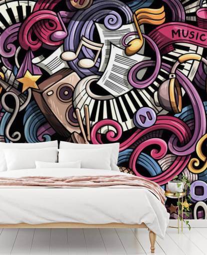 Mural de parede de ilustração de Mural de parede de ilustração de