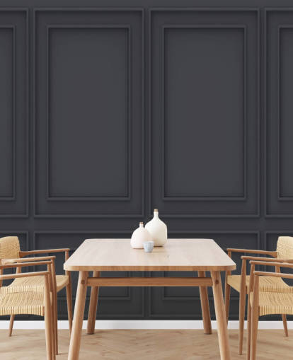 3D off black panel wallpaper