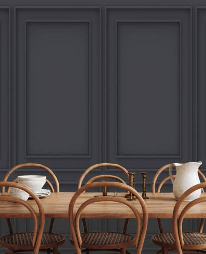 3D off black panel wallpaper