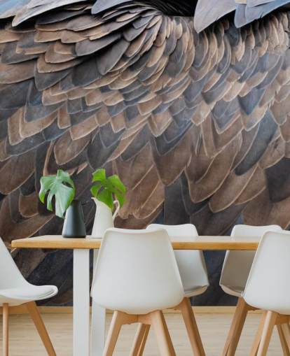 Papel pintado de plumas de buitre