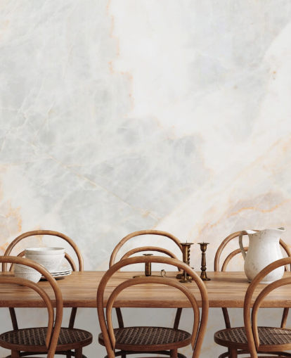 white marble wallpaper mural called Soft Tones for bedrooms, bathrooms and kitchens