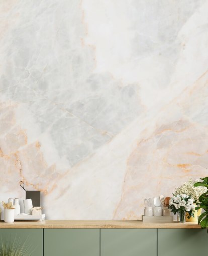white marble wallpaper mural called Soft Tones for bedrooms, bathrooms and kitchens white marble wallpaper mural called Soft Tones for bedrooms, bathrooms and kitchens