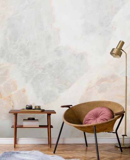 mural de papel pintado de mármol blanco llamado Soft Tones para dormitorios, baños y cocinas mural de papel pintado de mármol blanco llamado Soft Tones para dormitorios, baños y cocinas